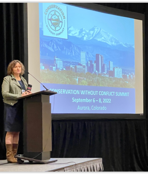 Speaker at the Conservation Without Conflict 2022 Annual summit