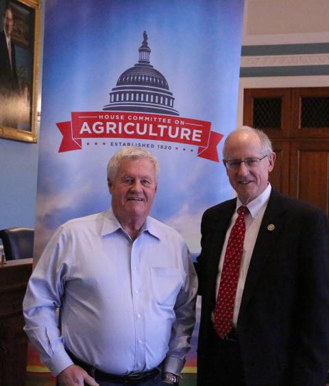 House Agriculture Committee Chairman Mike Conaway of Texas (right) and Ranking Member Collin Peterson of Minnesota (left) 