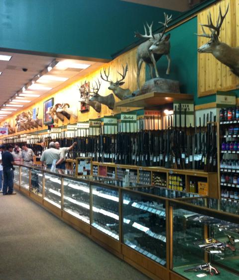 Cabela's interior