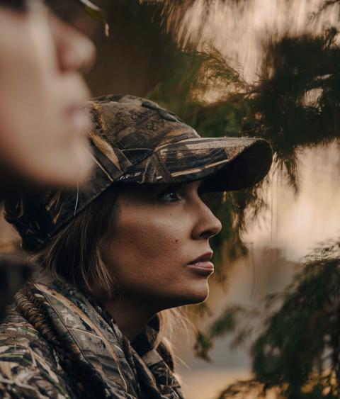 Hunters in camouflage