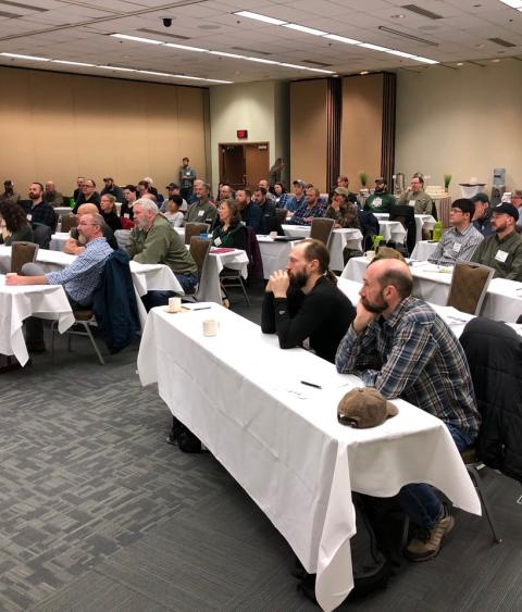 Attendees at the Alaska Moose Monitoring Workshop