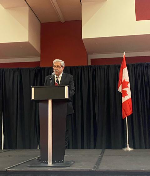 Steve Williams delivering opening remarks at 87th North American conference