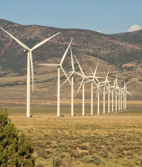 Wind farm in White Pine County, Nevada