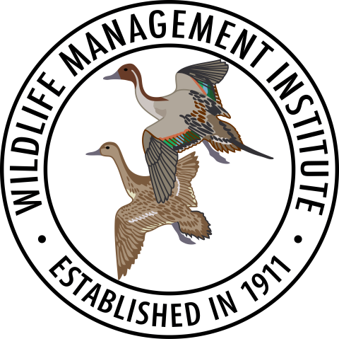 Logo with pintail ducks in flight - Wildlife Management Institute - Established in 1911