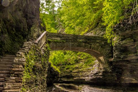 Bridge at Watkins Glen State Park, New York