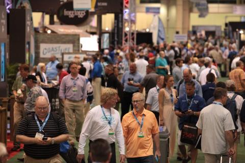 Crowd at the ICAST trade show