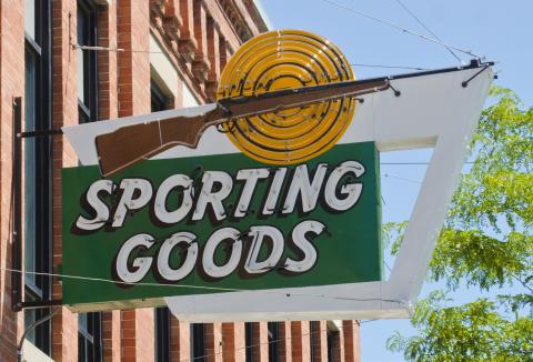 Sporting Goods shop sign