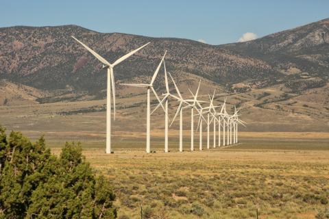 Wind farm in White Pine County, Nevada